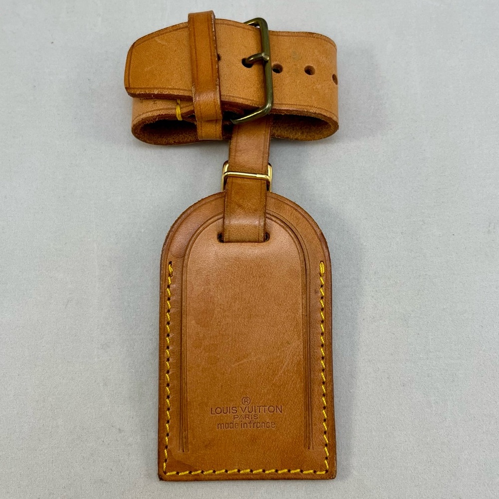 Louis Vuitton Luggage Tag & Poignet Vachetta Leather Replacement Made in France